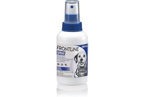 FRONTLINE Spray 100 ml, Antiparassitario per Cani e Gatti e Cuccioli dal Secondo Giorno di Vita, a Lunga Durata, Elimina e Protegge da Zecche, Pulci e Pidocchi