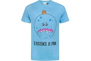 RICK AND MORTY Camiseta de Rick y Morty Camiseta Azul del Personaje Mr Meeseeks