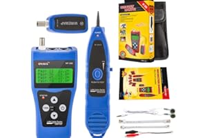 QDTimes Cable and Network tester NOYAFA NF-308 Measure Network LAN Cable Length Cables Continuity Test Wire Tracker RJ45 RJ11 Ethernet Cable Tester