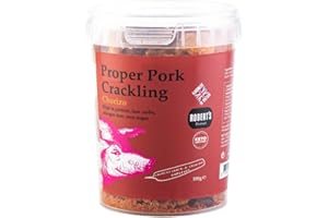 SCT SAVOURY CRUNCHY TREATS & SWEET CANDY TREATS Proper Pork Crackling - 100g Pot – Available in Multiple Flavours - Keto-friendly, Allergen-Free, Low Carb & High Protein, Handmade in Britain (Chorizo)