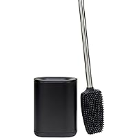 Avalo Toiletborstel met Houder – Hangend RVS Zwart