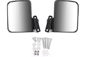 Topteng 1 Paire de rétroviseurs latéraux de voiturette de Golf rétroviseur pour Voiture de Club pour EZ-GO pour Yamaha Golf Carts