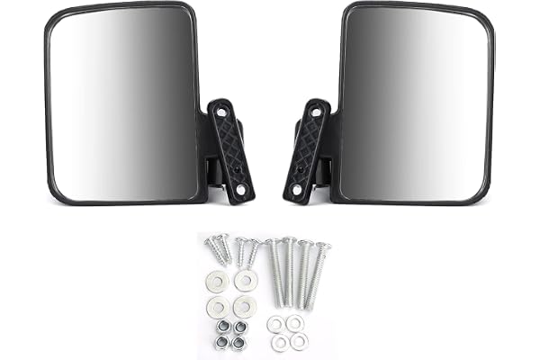 Topteng 1 Paire de rétroviseurs latéraux de voiturette de Golf rétroviseur pour Voiture de Club pour EZ-GO pour Yamaha Golf Carts