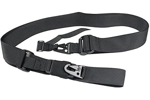 Wankd Gewehrschlinge, 2-Punkt-Rifle Sling schnell anpassen Gewehr Gurt schnell beigefügten Jagd Sling Heavy Duty Nylon Gurtband (Schwarz)