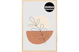 KAIWIN Picture Frame 40 x 60 cm, Oak Frame 40 x 60 cm, Wooden Photo Frame for Hanging, Poster Frame, Used for Photos, Pictures, Posters, Puzzles