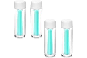 WQEDVN 4 Pieces Contact Lens Inserter Daily Contact, Contact Lens Remover, Contact Lenses Remover Tool, Contact Lens Applicator, for Monthly Daily, Lens Suction Holder(Green)