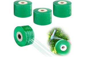 Veredelungsband, Taozoey Transparent Pfropfband, Veredelungsband für Obstbäume, Fuß Pfropfen Dehnbare Band, Veredelungstape für Pflanzen Blumen/Obstbaum (4 Rollen)