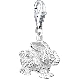 Nenalina Charm Toro In Argento Sterling 925 – Ciondolo Con Chiusura A Moschettone Per Bracciali E Collane, Donna