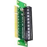 WLGQ PCI-E 8X Stecker auf Buchse Riser Karte PCI Express X8 Links 90 Grad Adapter, PCIe geeignet für Server, Desktop, Bitcoin