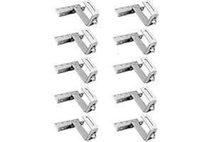 Pack of 10. Offgridtec© Roof Hook Adjustable 3-Way Roof Tile Frankfurt Pan Stainless Steel