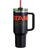 Stanley Quencher H2.0 FlowState vakuumisolierter Becher aus Edelstahl mit Deckel und Trinkhalm, für Wasser, Eistee oder Kaffe