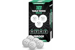 ZOROOX High-Performance 3-Star Table Tennis Balls - Pack of | 9, 18, 36 or 72 | Orange or White | 40+ ABS Competition Grade Ping Pong Balls