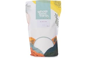 Wholefood Earth Sel de mer fin - Sans OGM - Végan - Sans produits laitiers - Non raffiné - 2 kg