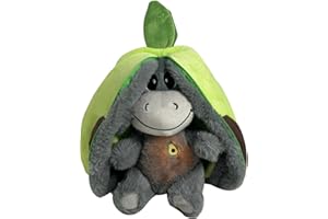 Generisch Atmendes Stofftier Schlummer Esel, Erdbeeresel Plüschtiere, Schlafendes Stofftier, Mit Atembewegung Und Musik, Einschlafhilfe Babys Kuscheltier Kinder Spielzeug