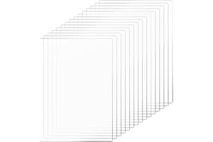 TAFONUP 15pcs Acrílico Transparente 2mm, Acrílicas transparentes 15x10cm, placa de plástico transparente de plexiglás para de Marcos de Fotos, Exhibición de Proyectos, Pintura