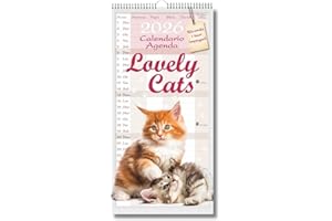 EURO PUBLISHING Calendario Agenda cuccioli di gatto 2026 - cm 22x44