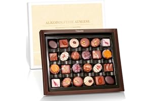 ‎PRALINENCLUB Pralinenbote Genussmanufaktur – Alkoholfreie Auslese mit 24 handgefertigten Pralinen deutscher Chocolatiers, das exklusive Pralinen Geschenk