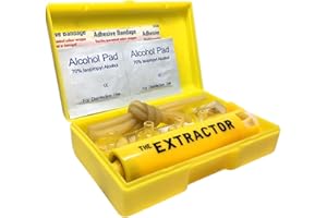 Gecheer Kit de bomba de succión Venom Extractor de veneno para aspiradora, kit de primeros auxilios para camping, senderismo, escalada, mochila para mordeduras de serpientes, abejas, avispas y