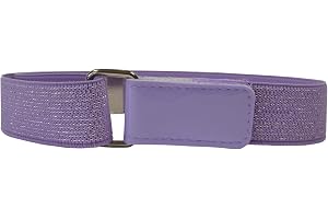 Olata flickor 1-6 år justerbar Sparkly Stretch Belt med krok och ögla fäste