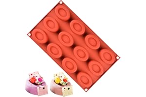 JasCherry Moule en silicone Pour Muffins, Cupcake, Chocolat, Pudding Et Gelée - Donuts #2