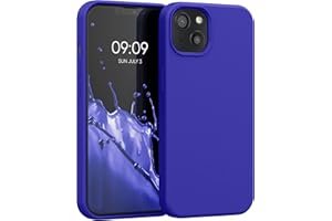 kwmobile Carcasa Compatible con Apple iPhone 13 Funda - Case TPU y Silicona antigolpes - Apto Carga inalámbrica - Azul báltico