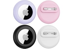 CITYMORE 4 Pack for Airtag Holder Kids Hidden Case,Waterproof for apple tag holder kids clothes pin for Children,Silicone Airtag Holder with Pins,for Kids,Elderly,Luggage,Clothing