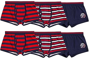 SOCKSVILLE Boys Boxers 6 Pack | Camo, Dino, Race, Game, Football, Shark | 95% Cotton, Super Soft, Animals, Nature, Sports, Design | Comfortable, Breathable, Lightweight, Toddler, Underwear | 2-13 Years Old