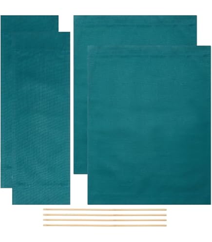 Coprisedie In Tela Per Sgabelli Da Regia - Kit 2 Pezzi Verde 53x42cm E 53x20cm - Foto 6