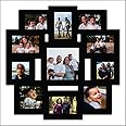 PICRAZEE MDF Wall Collage Photo Frame for Multiple Photos in a Single Frame Family Picture Frame Wall Décor for Living Room, Bedroom & Gifts (D2-11 Photos)