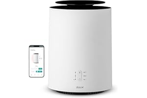 DUUX Threesixty 2 Electric Heater, Smart Heater, White, Multi-Direction Fan Ceramic Heater, 1800W Energy Efficient Heater, Overheat & Tip Over Protection, 30m² Rooms, Alexa & Google Assistant