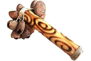 Terrapin Trading Fair Trade Indonesian Balinese shakers rattle/seed stick/calabash tapar nuts