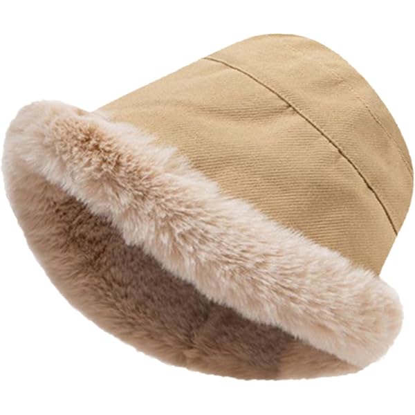 NLAND Bob Chapeau D'Hiver Femme – Bonnet Pêcheur Duveteux En Peluche Avec Cache-Oreilles, Chaud Et Réglable