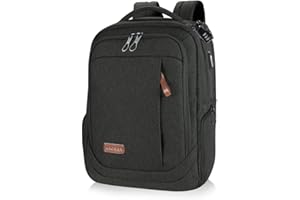 KROSER Sac à dos pour ordinateur portable, 17,3" Sac à dos Antivol pour voyage/affaires/université/femme/homme