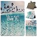 Produktbild Kindle Paperwhite Lederhülle, Baokai PU Leder Tasche Flip Case für Kindle Paperwhite 2015 300 PPI 3.Generation/2014/2013/2012 Bunt Painting Ultradünnen Hart Innere Wallet Tablet Case mit Standfunktion Auto Sleep/Wake Funktion Schutzhülle - Meer