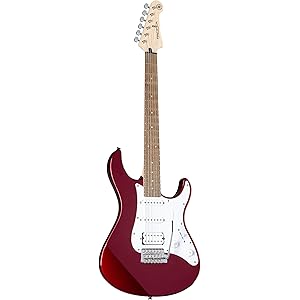 Yamaha PACIFICA012 6-String Electric Guitar – Red Metallic Finish, Best Electric Guitar for Beginners & Professionals, Clear Tone & Durable Build