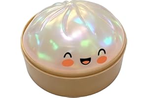 Pufei Giant Glitter Dumpling Toy, 9 x 9 cm, Simulated Dumpling Toy with Reverse and Damper Box, Soft Fidget Toy for Family, Adults, Students, Home