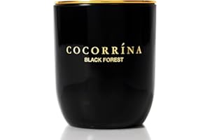 Cocorrína Candle Bougie Parfumée en pot - Forêt Noire, Durée de combustion jusqu'à 22 heures, Bougie Naturelle de Soja, Bougie Cadeau de Noël, 180g