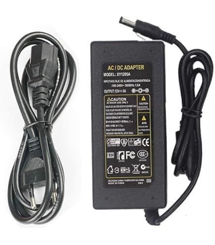Alimentatore 12V 2A 24W Con 8 Spine Intercambiabili - Adattatore AC/DC 100-240V, Cavo 1,8m, Certificato CE - 3