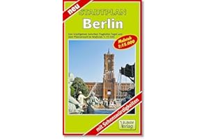 City Map, Stadtplan Berlin: Das Stadtgebiet zwischen dem Flughafen Tegel und Neukölln im Maßstab 1:15000 (mit Sehenswürdigkeiten): Das zentrale ... Tegel und Neukölln mit Sehenswürdigkeiten