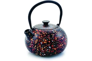 IBILI - Tetera hierro fundido Graffiti, 0.35 litros, Interior esmaltado, Apto para inducción