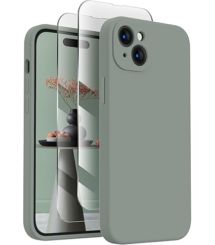 RhinoShield Case compatibel met [iPhone 13/14] | SolidSuit - schokdempende en slanke beschermhoes met premium afwerking - 3,5 meter valbescherming - algengroen