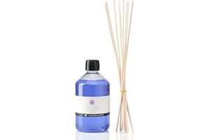 ‎OLORI Raumduft Nachfüll-Set „Lavendel“ 500 ml inkl. 10 Rattan-Stäbchen - Duftöl mit ätherischen Ölen - Nachfüller Lufterfrischer langanhaltend & blumig - Nachfüllflasche mit Duftstäbchen 100% Natürlich