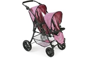 Bayer Chic 2000 - Poussette Tandem pour poupées « Twinny », environ50 cm, Couleur aux Choix