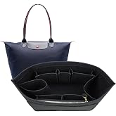 Uzun Champ Le Pliage Insert organizer1012-25black-L i&ccedil;in Longchamp &Ccedil;anta I&ccedil;in &Ccedil;anta Organizat&ouml;r