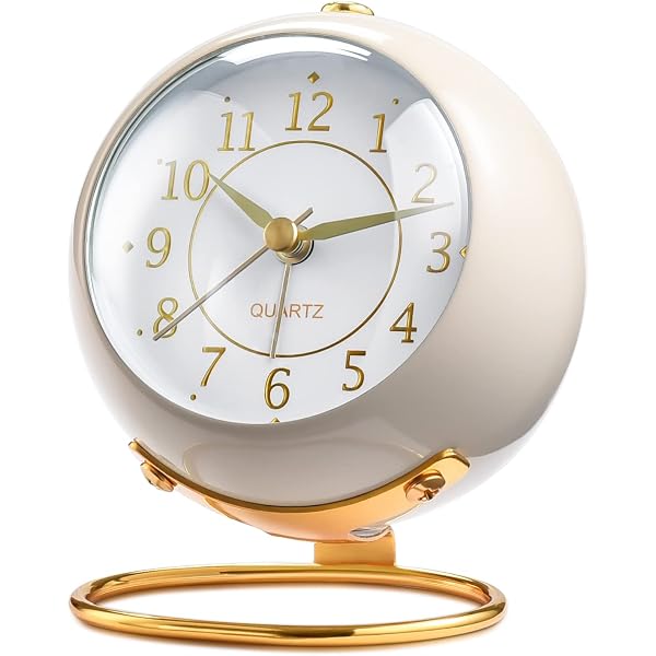Buy Anadi Silent Non-Ticking Table Clocks, Classic Nordic Simple