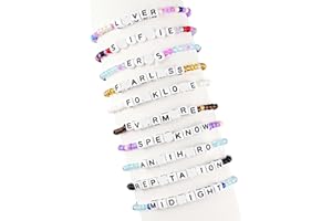 YOEE 6/10/11/14Pcs TS Friendship Bracelet Set, Adjustable Bracelets for Womens for Music Lover Anniversary Birthday Christmas Jewellery Presents