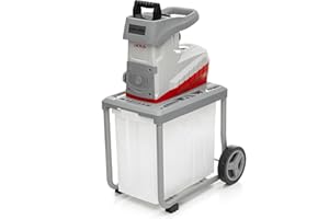 IKRA Elektro Gartenhäcksler ILWH 3000, leise robust wartungsarm, starke 3.000W, Aststärke bis 45mm, Blauer Engel