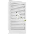Zepoty 12" x 18" Aluminum Alloy Gable Vent, Never Rust Gable Vents for Shed, Reducing Indoor Temperature - Ideal for Wall, Attic, Shed, Door, and Shipping Container, Vent Opening: 10" x 16"
