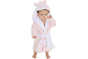 undercover lingerie Babys/Toddlers Infant Kid Soft Fleece Hooded Dressing Gown Bath Robe