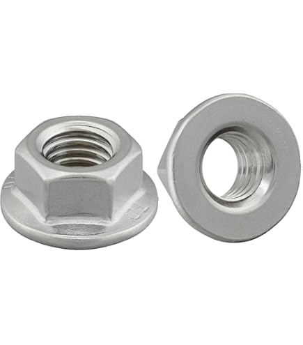 Dadi Di Bloccaggio In Nylon E Acciaio M6 - Confezione Da 20, Nero - Foto 5